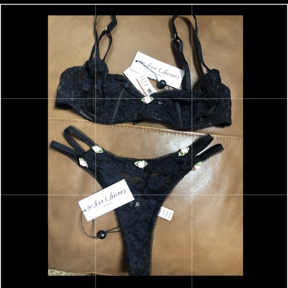 For Love & Lemons Lou Lace Set small